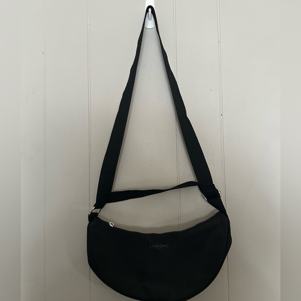 Lancôme Paris Black Nylon Crossbody Sling Belt Bag - Picture 1 of 5